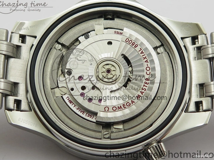 0202 Seamaster Diver 300M ORF 1:1 Best Edition Black Ceramic White Dial on SS Bracelet A Reliable 7865